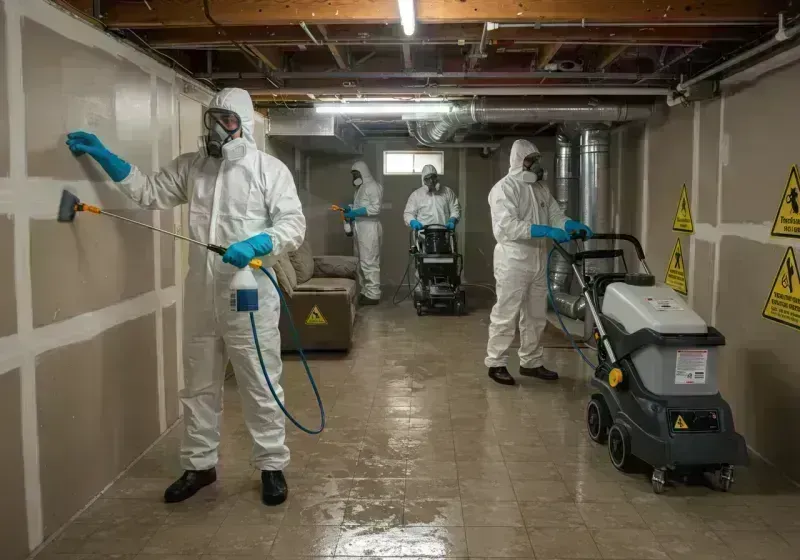 Basement Moisture Removal and Structural Drying process in Grant County, NM